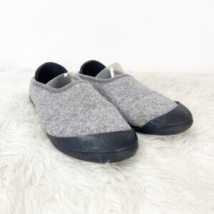 Mahabis Classic 38 EU 7.5 US Womens Gray Textile Wool Lining Layer Slippers